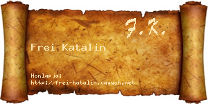 Frei Katalin névjegykártya