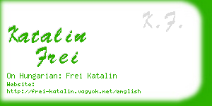 katalin frei business card